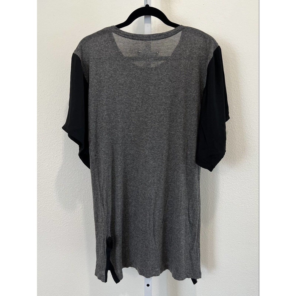 MM6 Maison Margiela Womens Gray Black Short Sleeve Top Size M - Picture 9 of 9